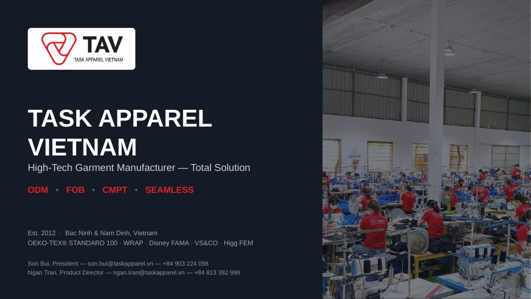 Cover of the Task Apparel Vietnam Company Profile 2026